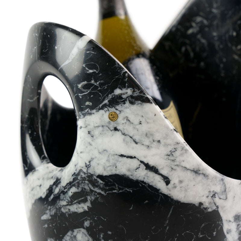 Champagne bucket 'HOME' in Marquina marble