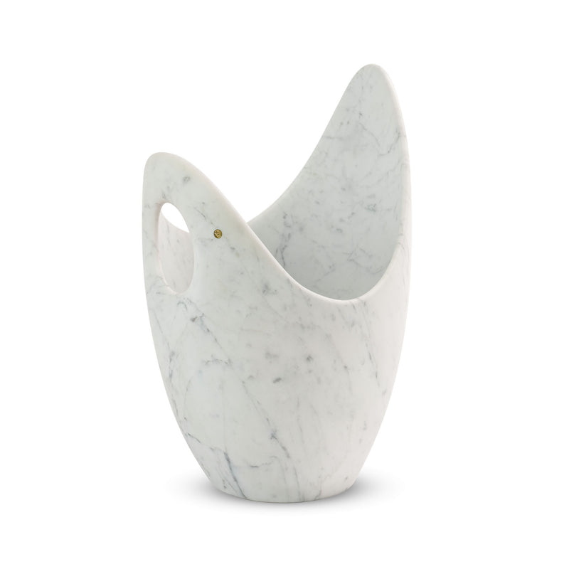 Champagne bucket 'HOME' in Carrara marble