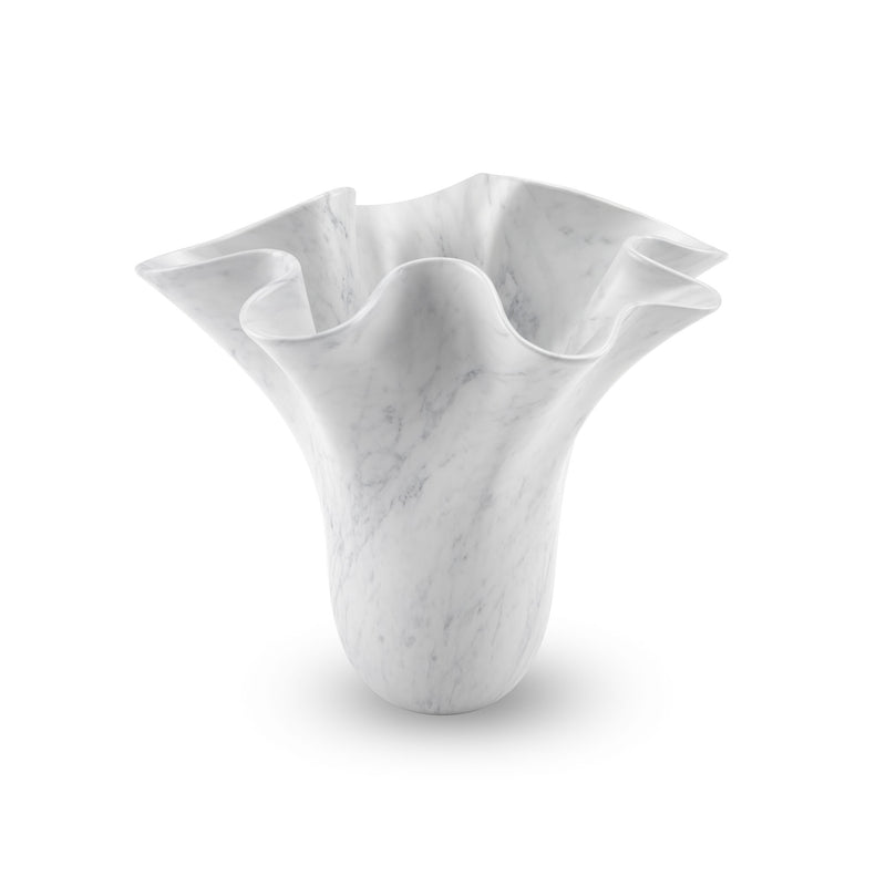 Sculptural vase PV05-HOME in Carrara marble