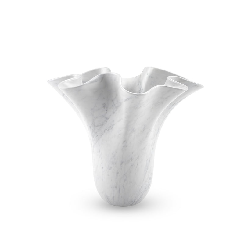 Sculptural vase PV05-HOME in Carrara marble