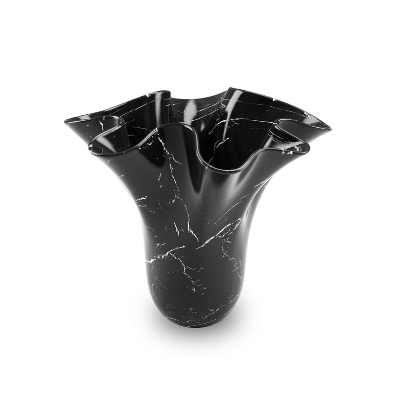 Sculptural vase PV05-HOME in Marquina marble