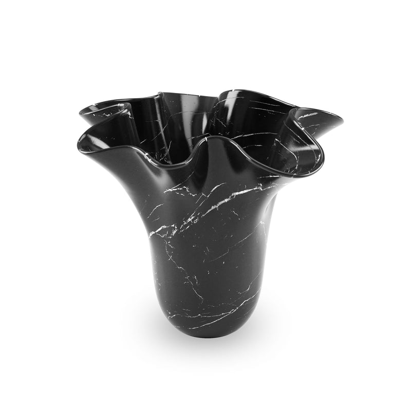 Sculptural vase PV05-HOME in Marquina marble