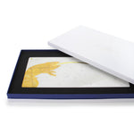 Sir Camaleonte - centerpiece/serving plate in marble and yellow Siena