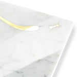 Sir Camaleonte - centerpiece / serving plate in marble and green Ming