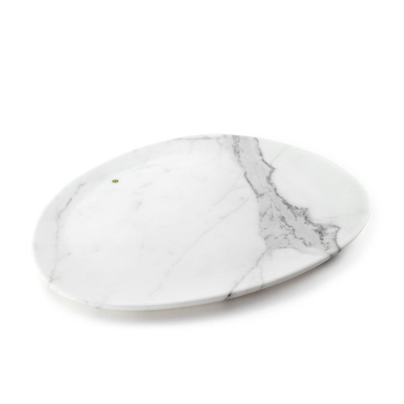 Presentation plate in Statuary marble