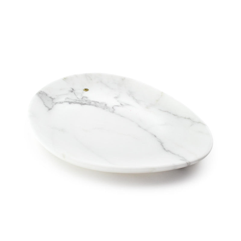 Presentation plate in Statuary marble