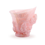 Sculptural vase 'Roma Imperiale' in pink onyx