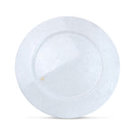 Charger plate in 'Absolute White' marble
