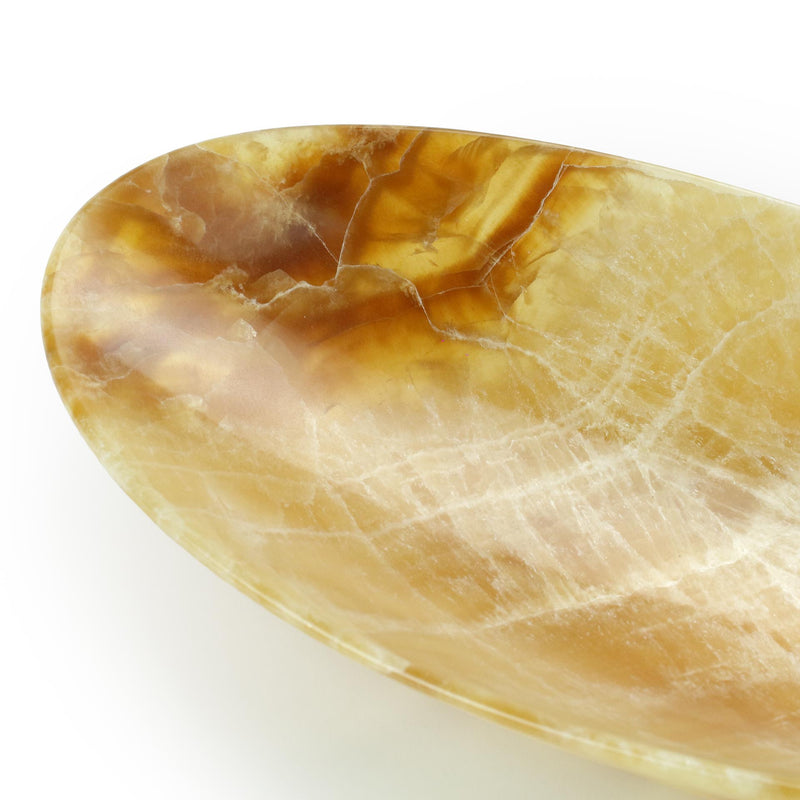 Medium size bowl in amber onyx