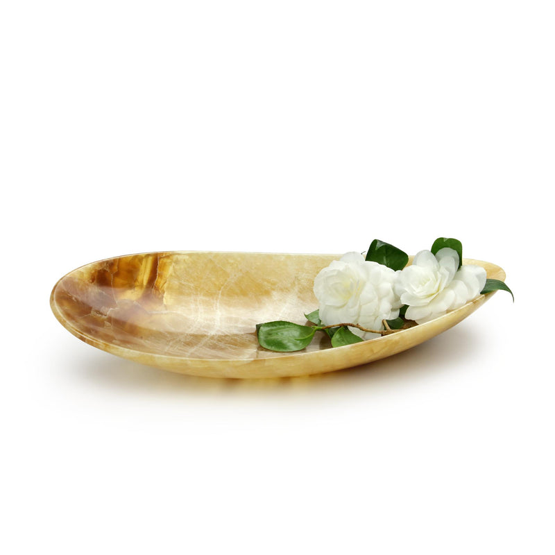 Medium size bowl in amber onyx