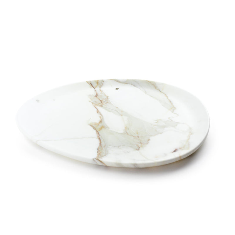 Presentation plate in Calacatta marble
