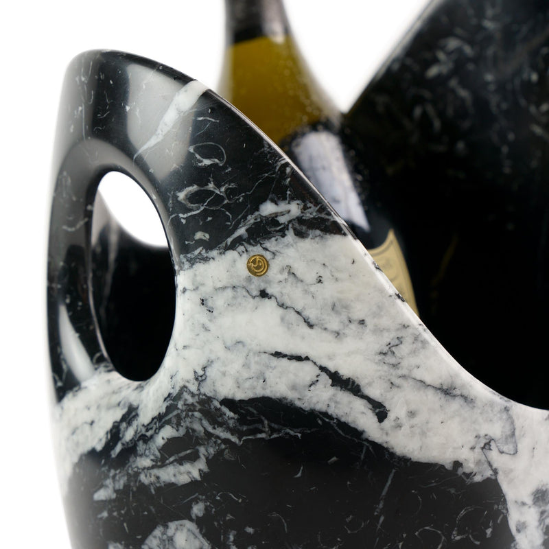 Luxurious Champagne bucket in Marquina marble