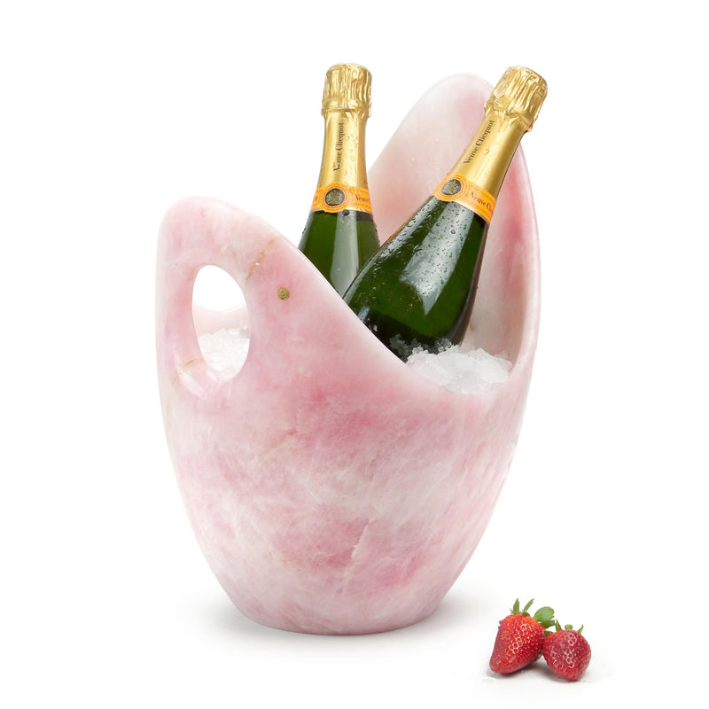 Luxurious Champagne bucket in Rose Quartz