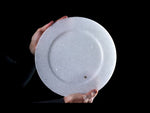 Charger plate in 'Absolute White' marble