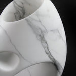 Sculptural vase PV03 in Statuary marble
